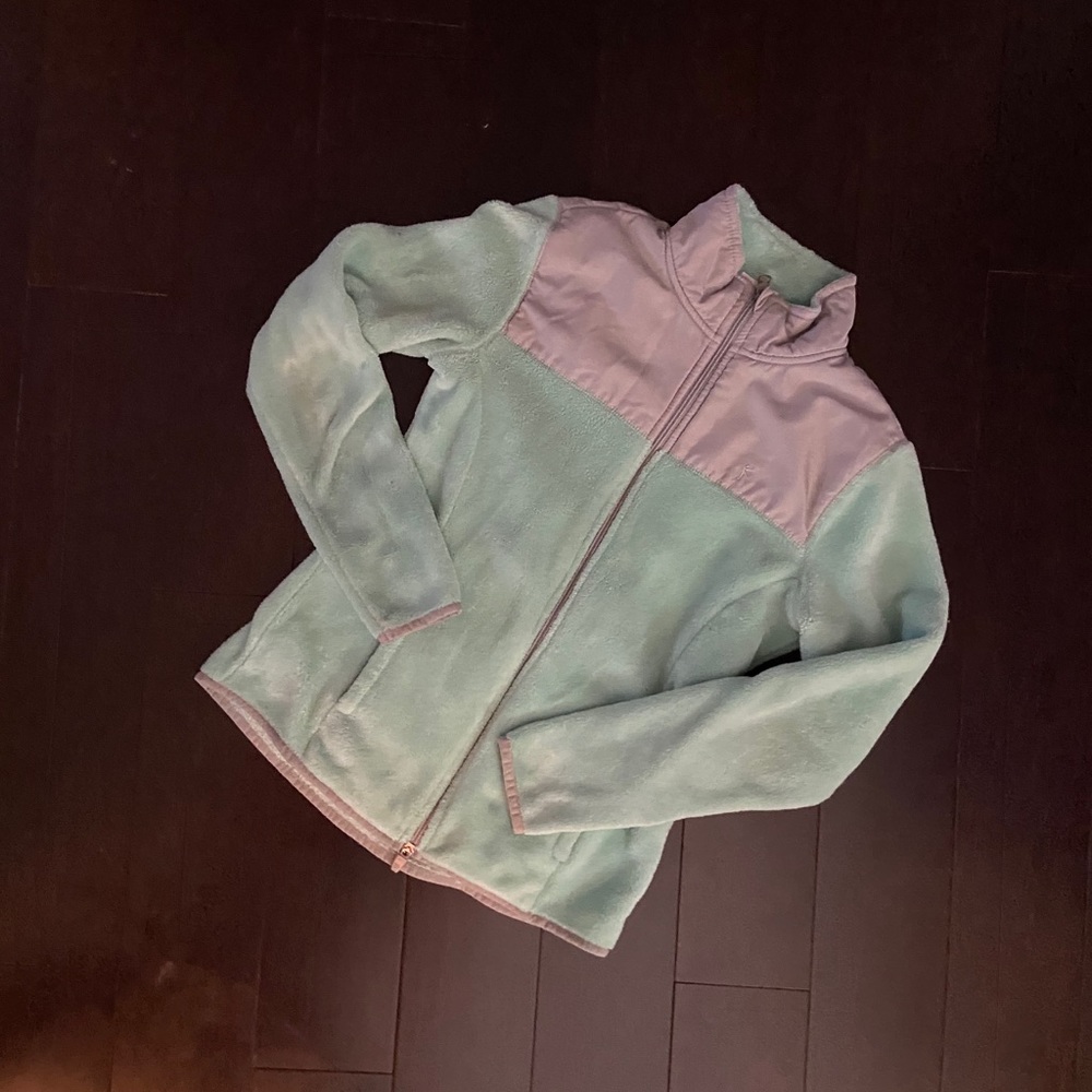 Danskin Now Women's White/Gray Fleece Jacket
